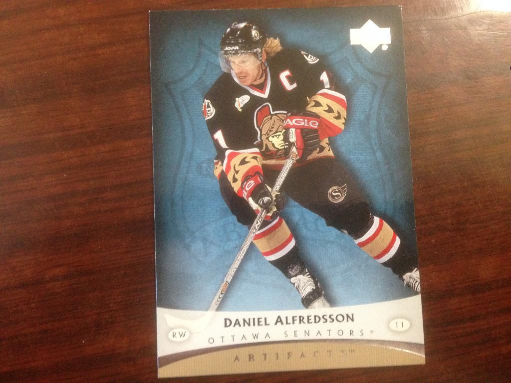 Хоккей. Карточка Alfredsson - Даниэль Альфредссон Ottawa Senators-Оттава НХЛ/NHL