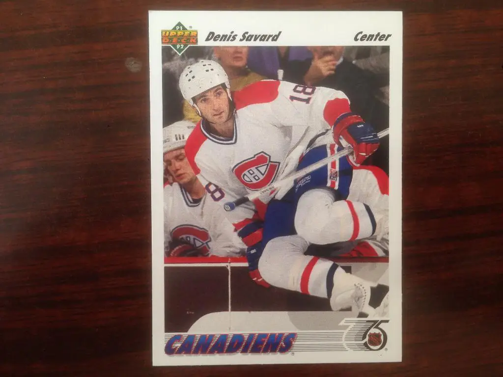 Хоккей. Карточка Denis Savard - Дени Савар Монреаль НХЛ/NHL