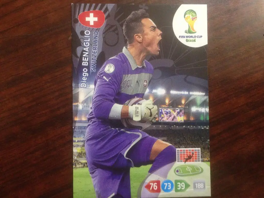 Футбол. Карточка Diego Benaglio (Switzerland) Чемпионат Мира 2014
