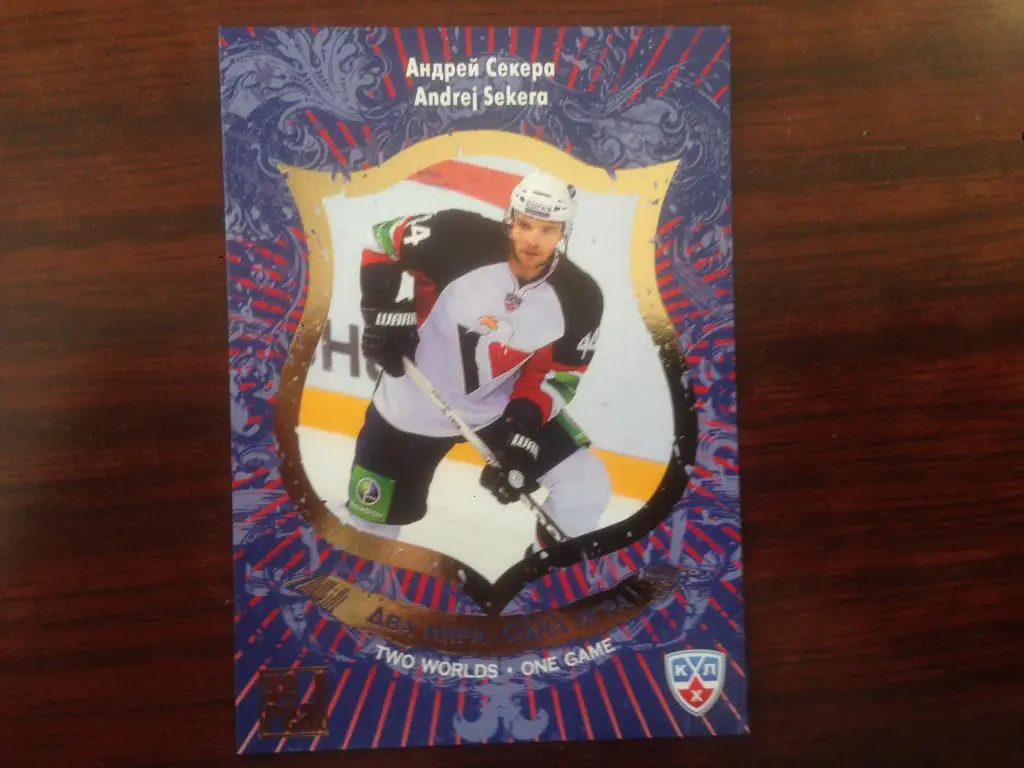 Хоккей. Карточка Андрей Секера Слован Братислава КХЛ/KHL сезон 2012-2013 SeReal