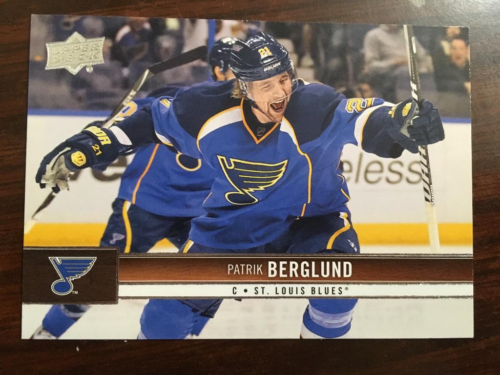 Хоккей. Карточка Patrik Berglund - St. Louis Blues - Сент-Луис НХЛ/NHL
