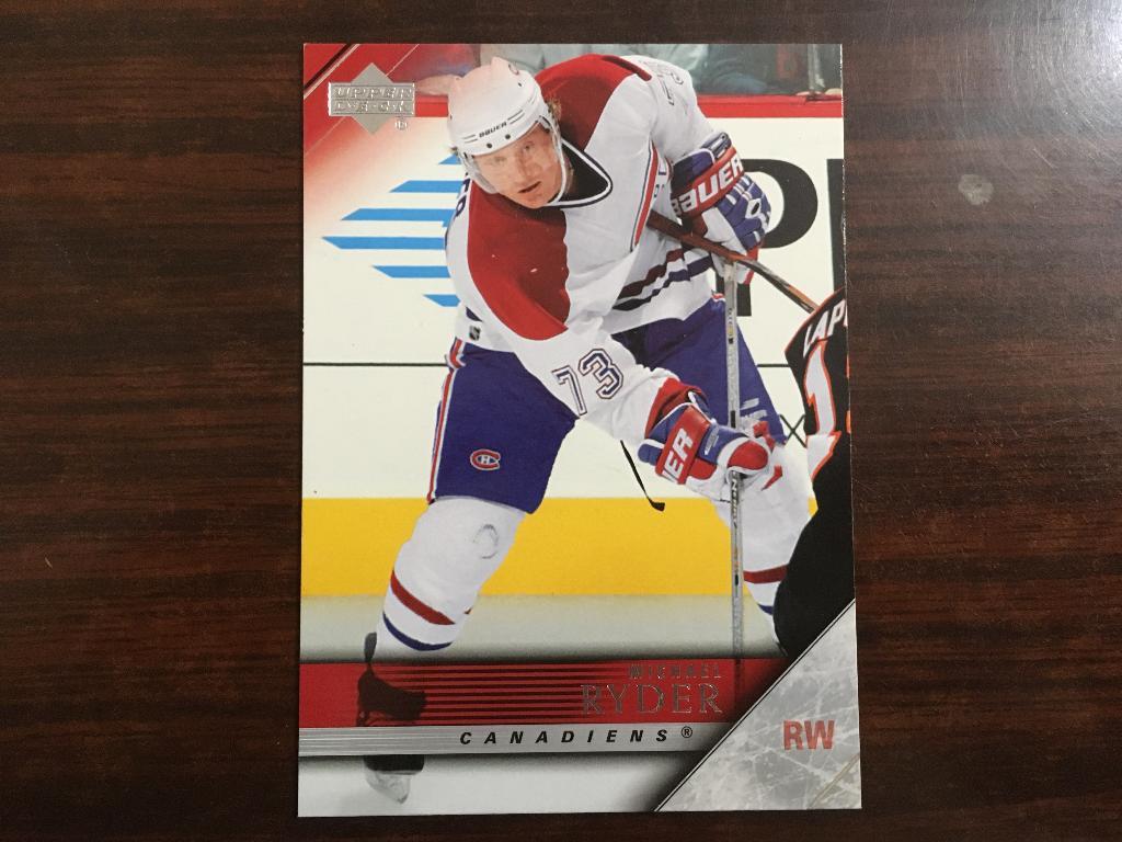 Хоккей Карточка Michael Ryder Montreal Canadiens - Майкл Райдер Монреаль НХЛ/NHL