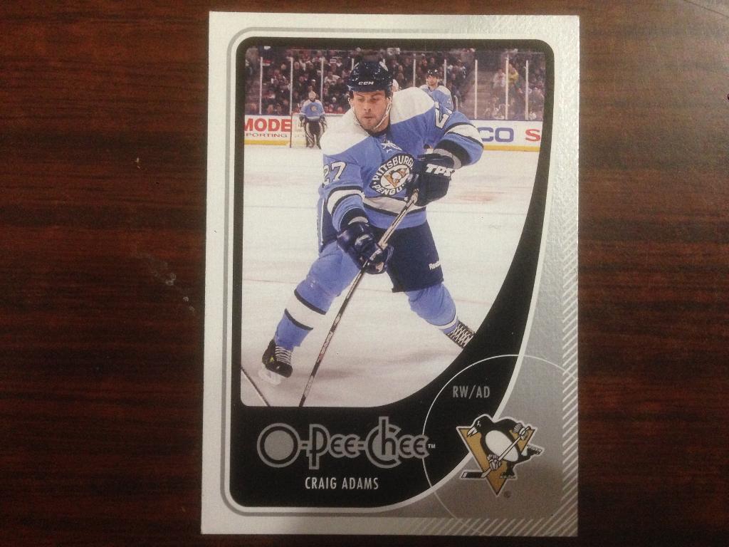 карточка НХЛ - Craig Adams Pittsburgh Penguins - Грег Адамс Питсбург