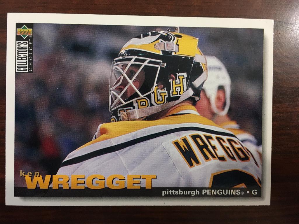 карточка НХЛ - Кен Реггет - Ken Wregget Pittsburgh Penguins - Питсбург