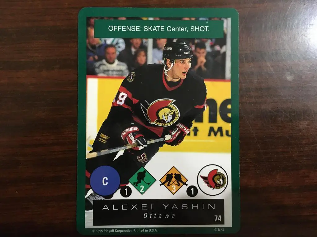 карточка. НХЛ - Алексей Яшин - Оттава , Локомотив Ярославль, Динамо Москва, СКА