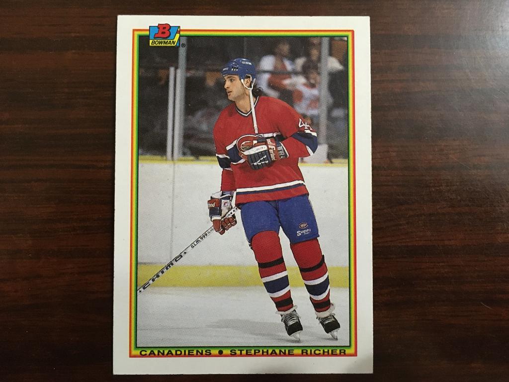 Карточка. Хоккей. Stephane Richer Montreal Canadiens - Монреаль НХЛ/NHL