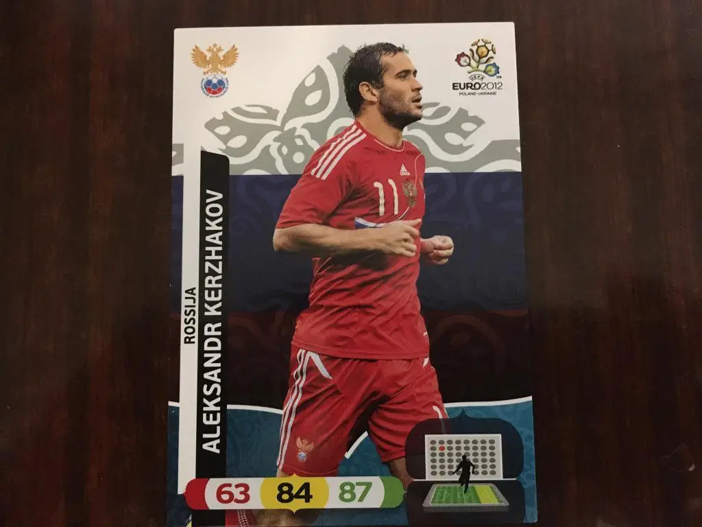 Карточка.Футбол Euro-Евро 2012 Александр Кержаков Россия, Зенит Санкт-Петербург