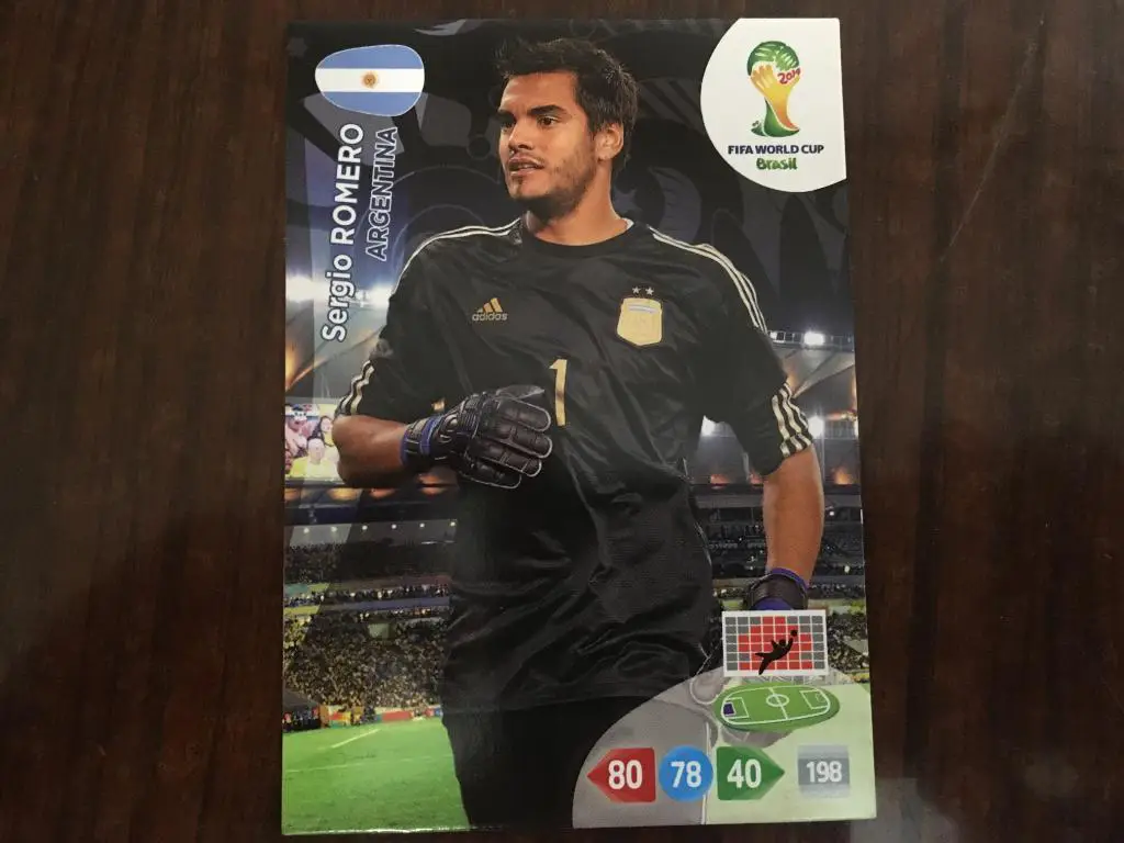 Футбол. Карточка ROMERO - Серхио Ромеро - Аргентина Чемпионат Мира 2014 Panini