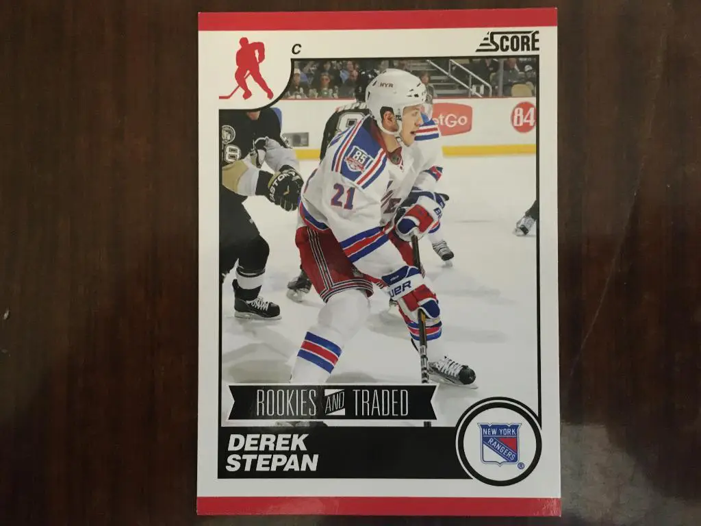 Хоккей. Карточка Derek Stepan New York Rangers - Рейнджерс НХЛ/NHL