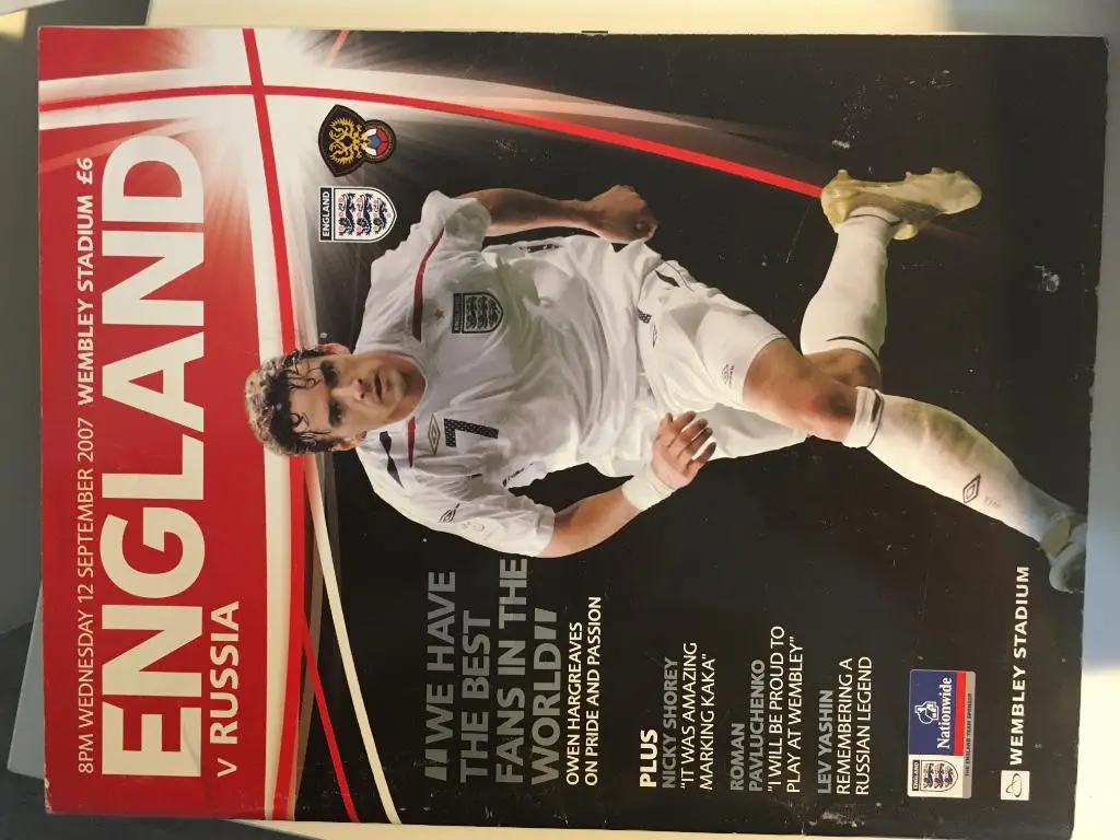 сборная Англия - сборная Россия - 2007