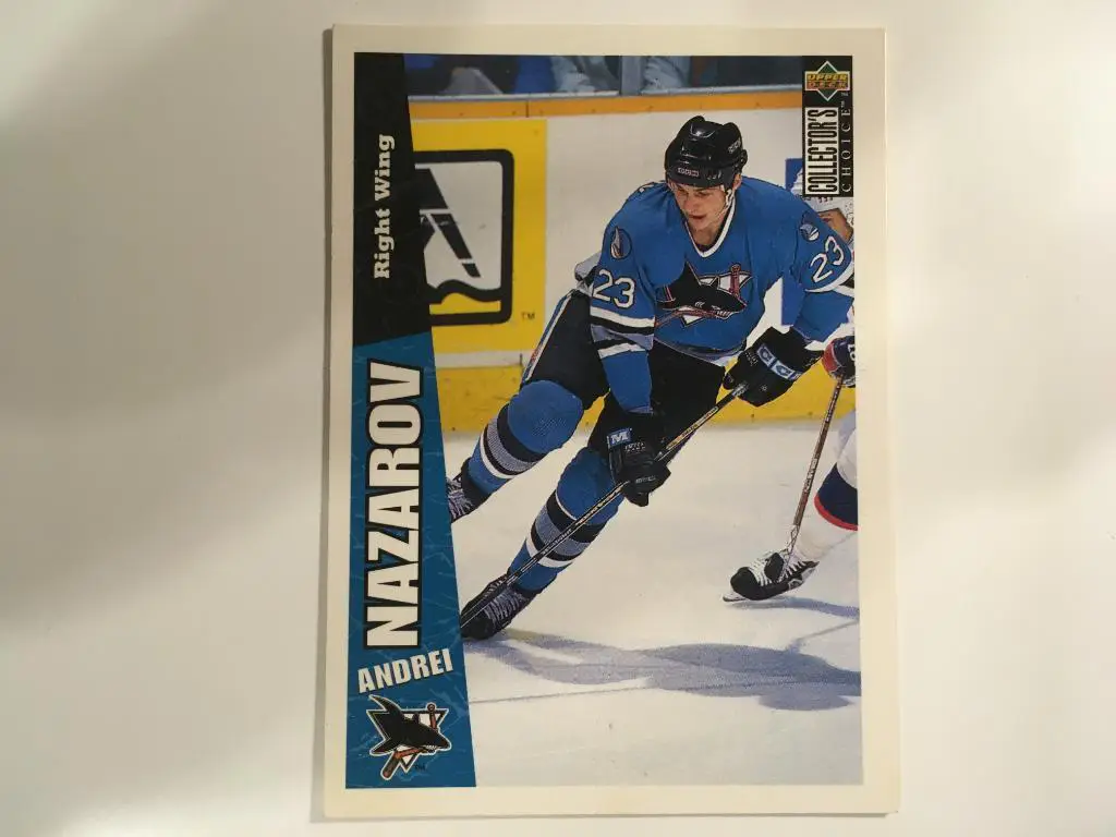 Хоккей. Карточка Андрей Назаров San Jose Sharks, Динамо Москва, Авангард НХЛ/NHL