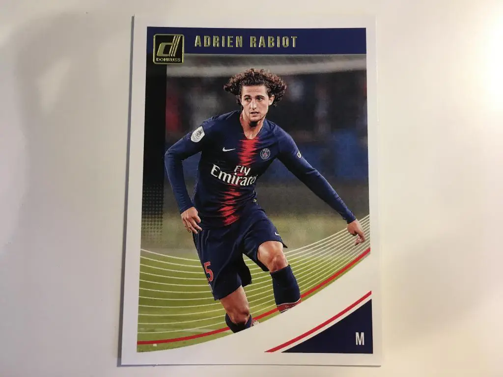 Футбол. Карточка Adrien Rabiot-Адриан Рабьо Пари Сен-Жермен-ПСЖ Panini 2018-2019