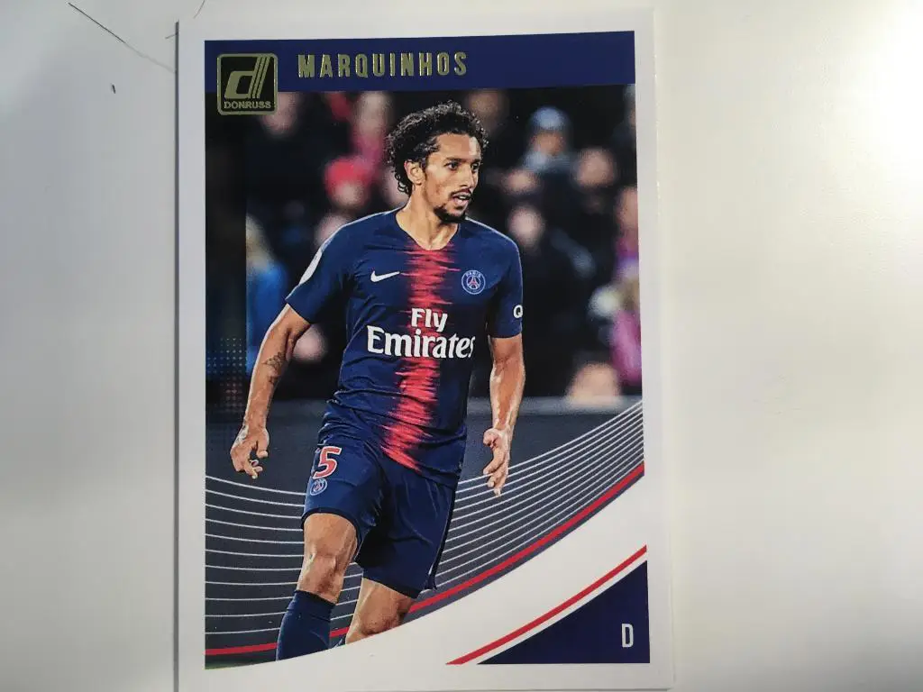 Футбол. Карточка Marquinhos-Маркиньос Пари Сен-Жермен-ПСЖ, Рома Panini 2018-2019