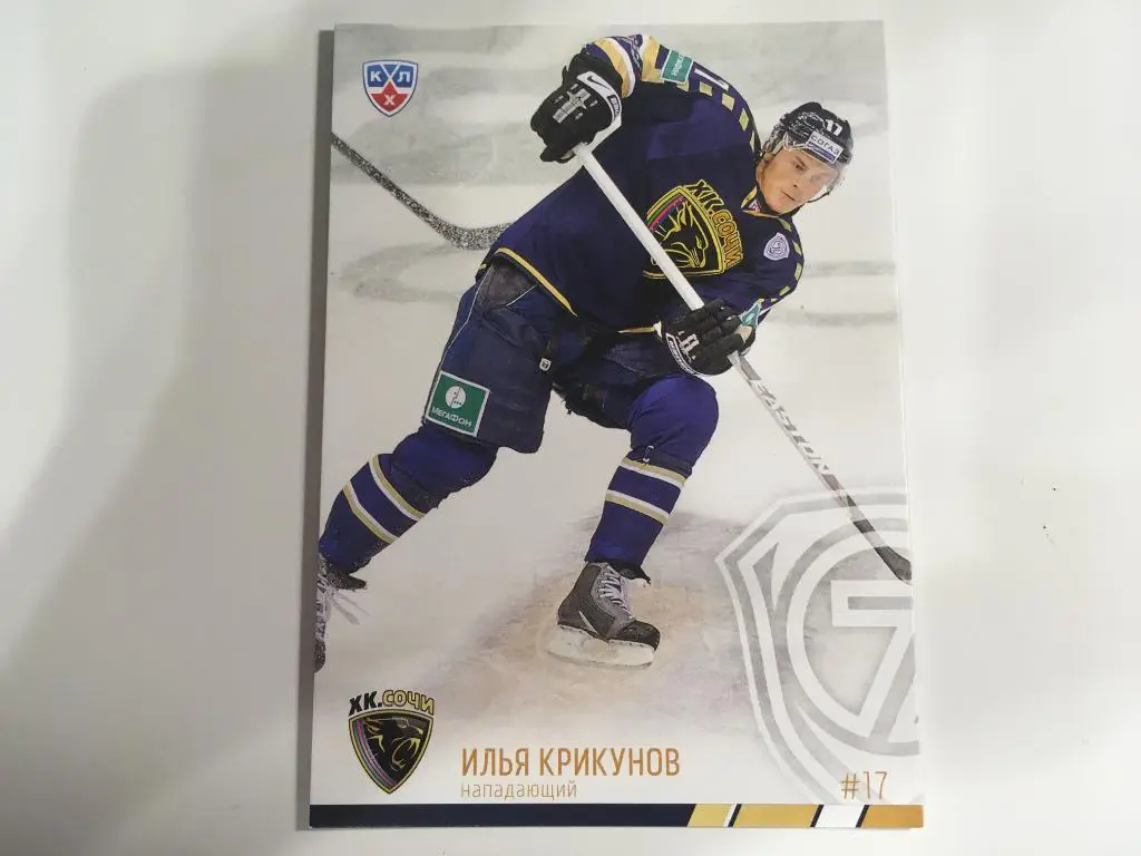 Хоккей. Карточка Илья Крикунов ХК Сочи Сочи КХЛ/KHL 2014-2015 SeReal