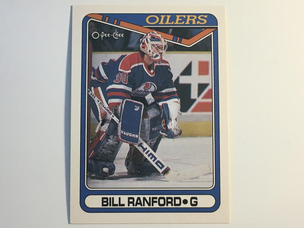 Хоккей. Карточка Bill Ranford - Билл Рэнфорд Edmonton Oilers - Эдмонтон НХЛ/NHL