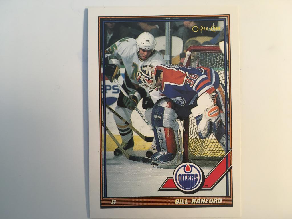 Хоккей, Карточка Bill Ranford - Билл Рэнфорд Edmonton Oilers - Эдмонтон НХЛ/NHL