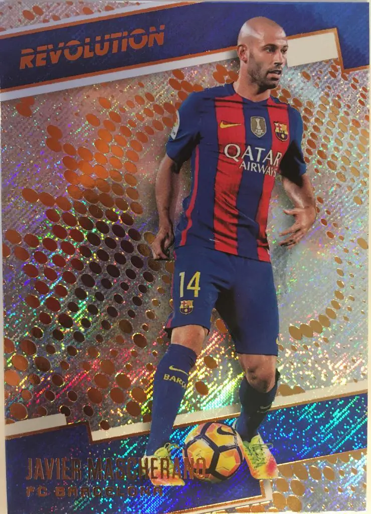 Футбол. Карточка Mascherano/Хавьер Маскерано Барселона, Ливерпуль Panini 2017