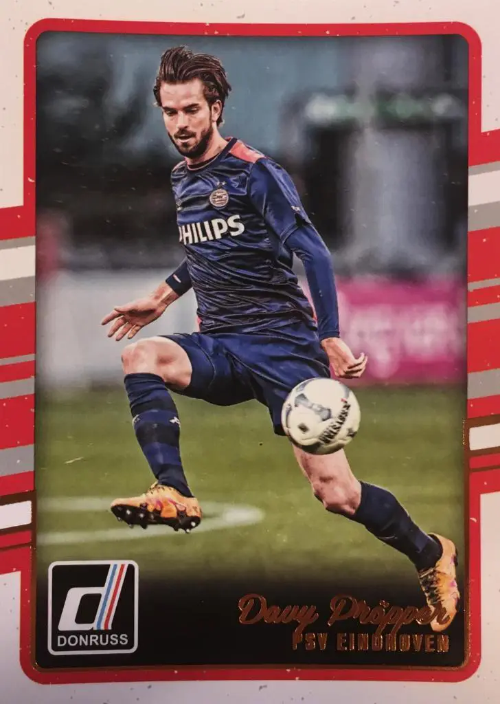 Футбол. Карточка Davy Propper / Дави Преппер ПСВ Panini/Панини 2016-17