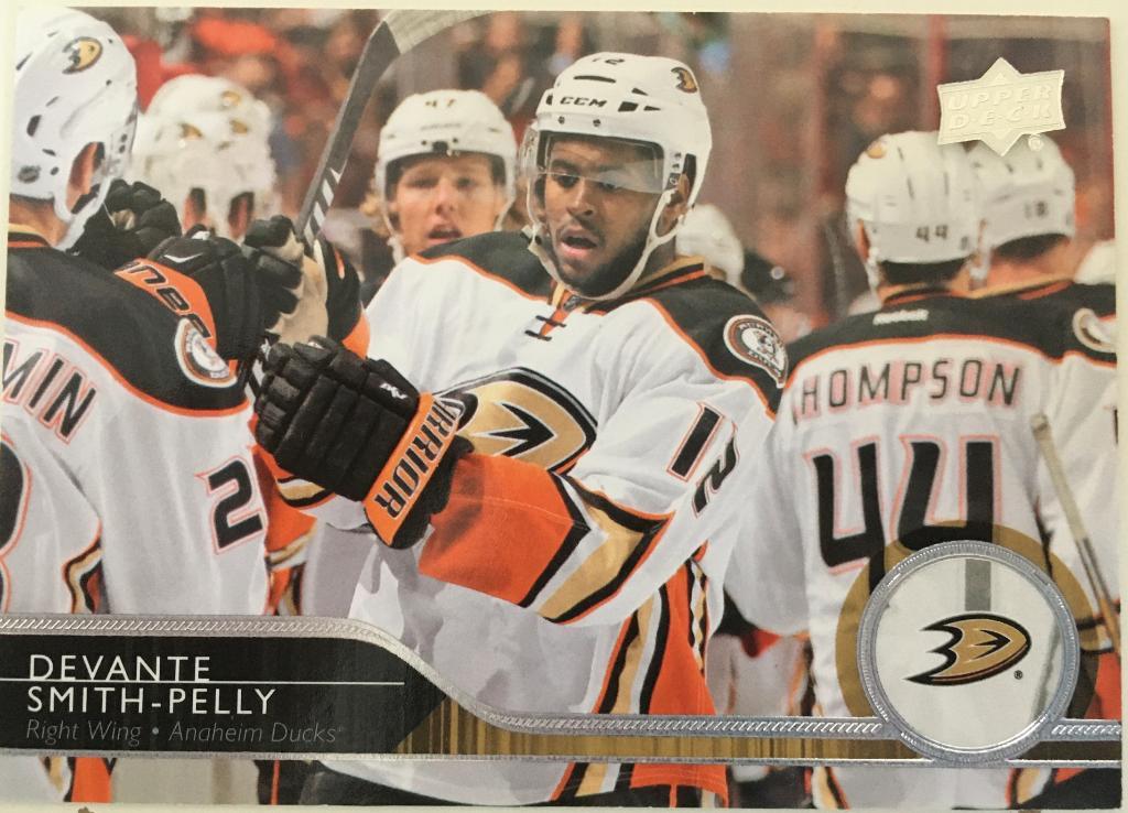 Карточка Devante Smith-Pelly- Деванте Смит-Пелли Anaheim Ducks - Анахайм НХЛ/NHL