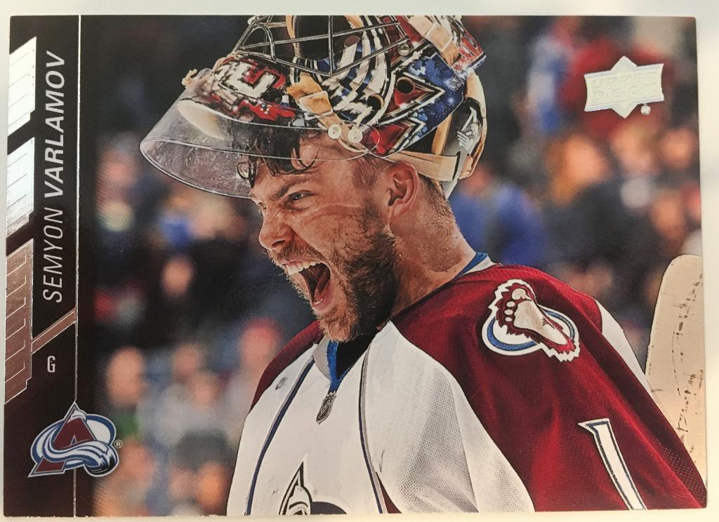 Хоккей. Карточка Семен Варламов Colorado-Колорадо - Локомотив Ярославль НХЛ/NHL
