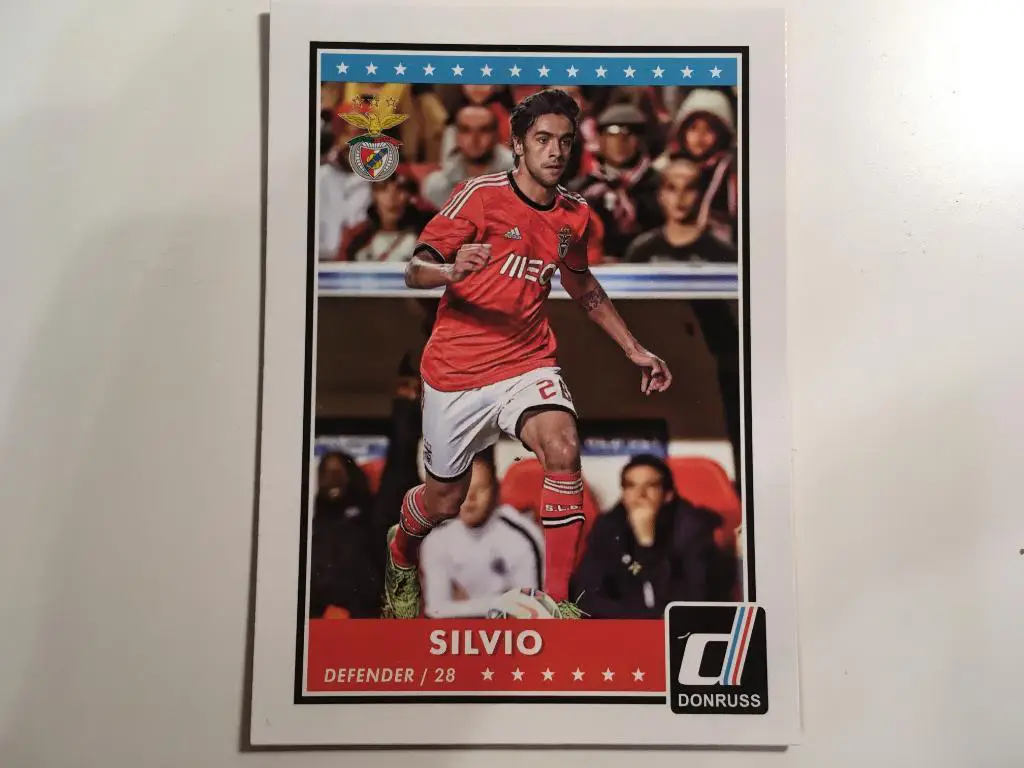 Футбол. Карточка Silvio - Силвиу Benfica - Бенфика Panini-Панини 2015