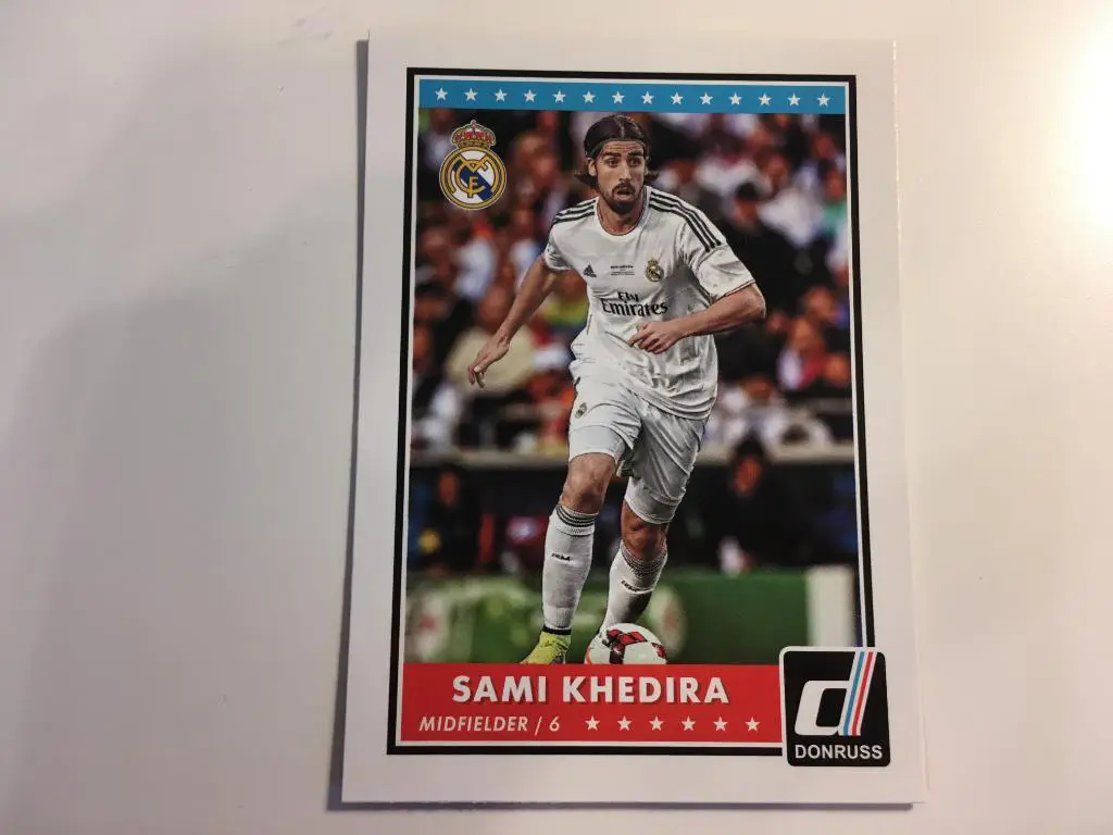 Футбол. Карточка Sami Khedira - Сами Хедира Real -Реал Мадрид Panini-Панини 2015
