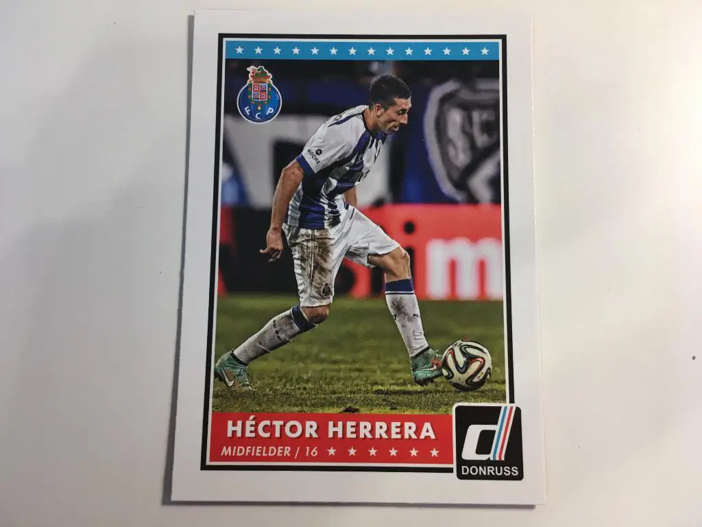 Футбол. Карточка Hector Herrera-Эктор Эррера FC Porto-Порту Panini-Панини 2015