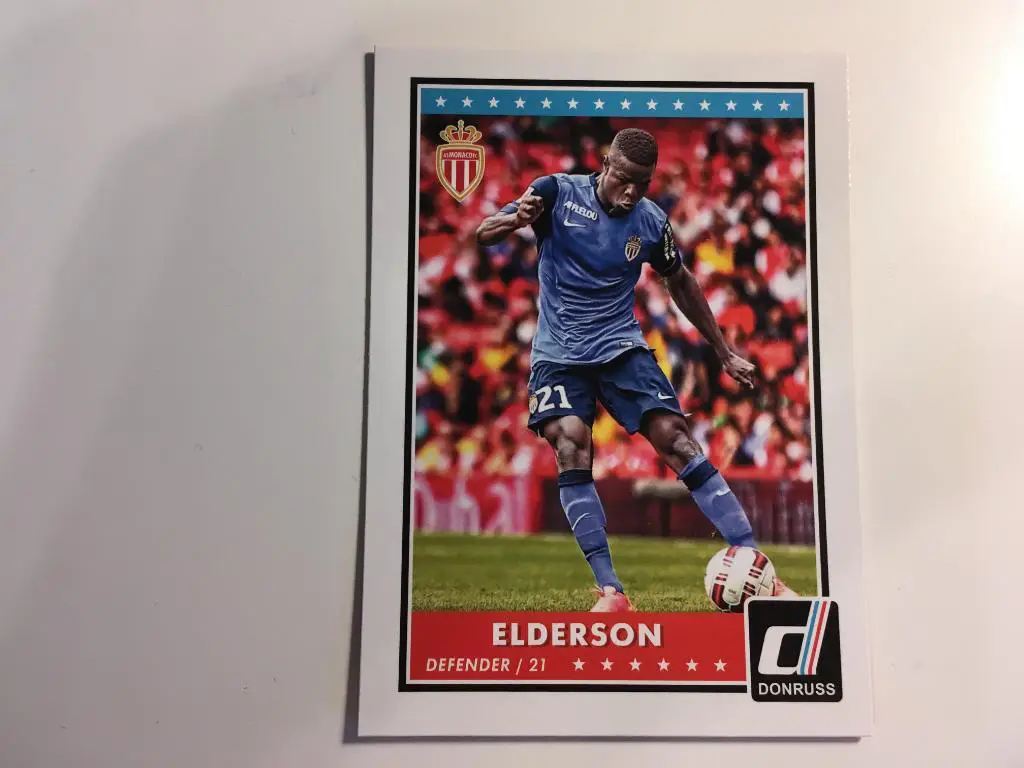 Футбол. Карточка Elderson - Ува Элдерсон Эчиеджиле Monaco - Монако Panini 2015