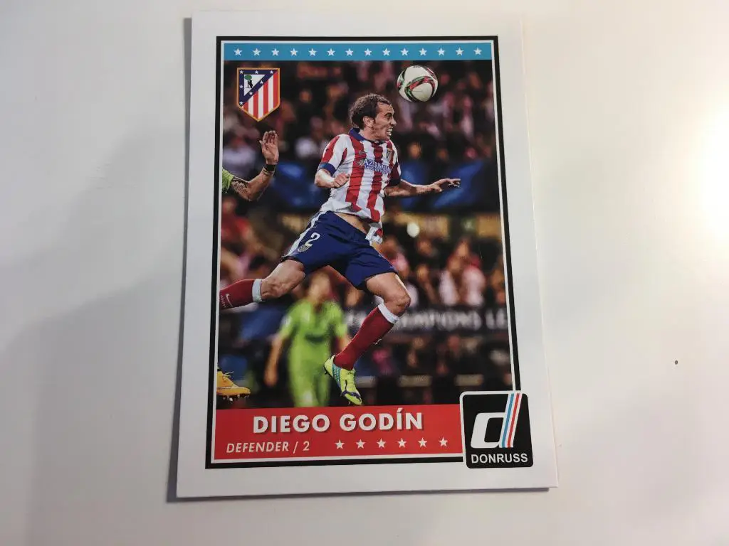 Футбол Карточка Diego Godin-Диего Годин Атлетико Мадрид Panini-Панини 2015