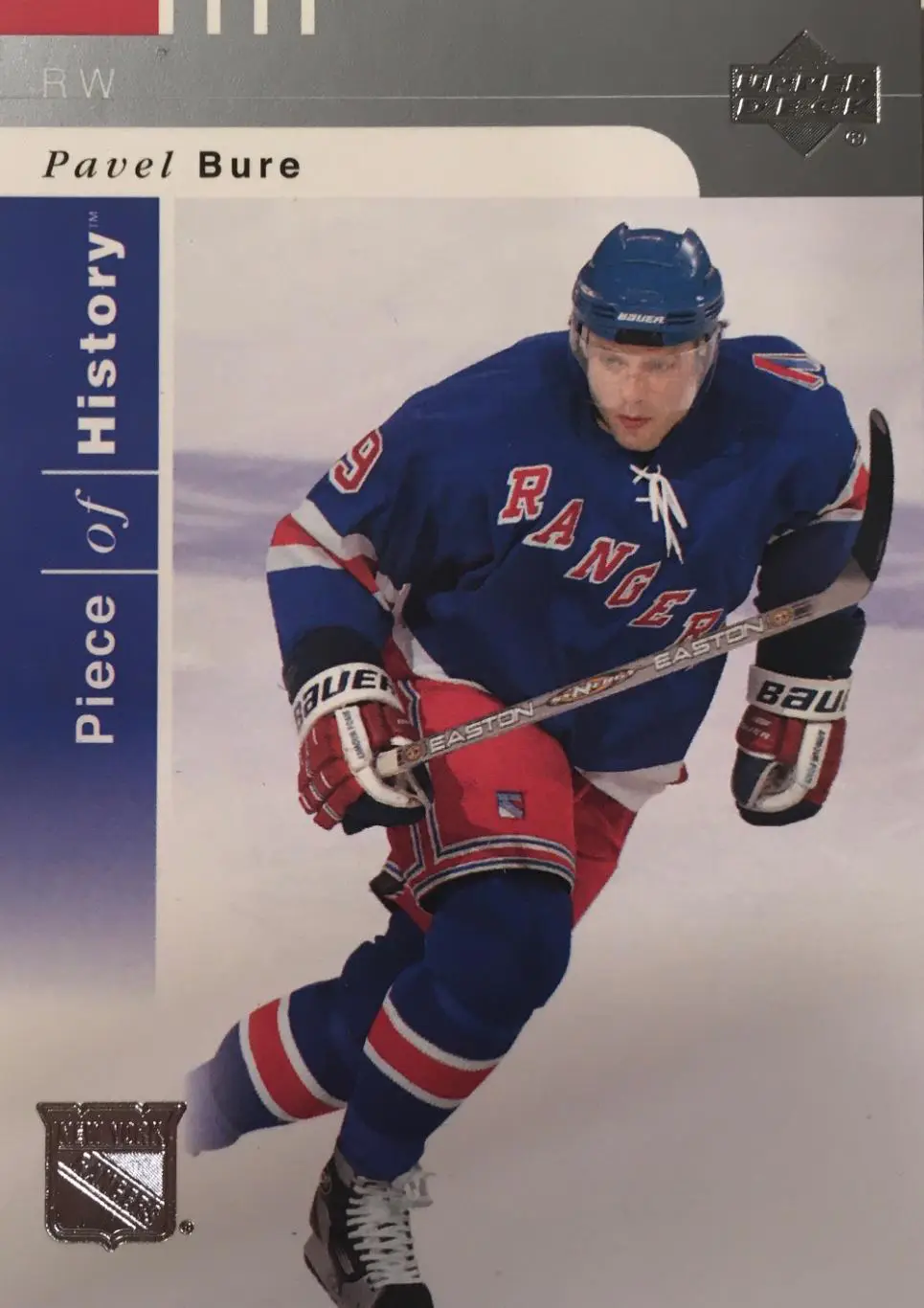 Хоккей. Карточка Павел Буре New York Rangers,Рейнджерс, ЦСКА, Спартак Москва НХЛ