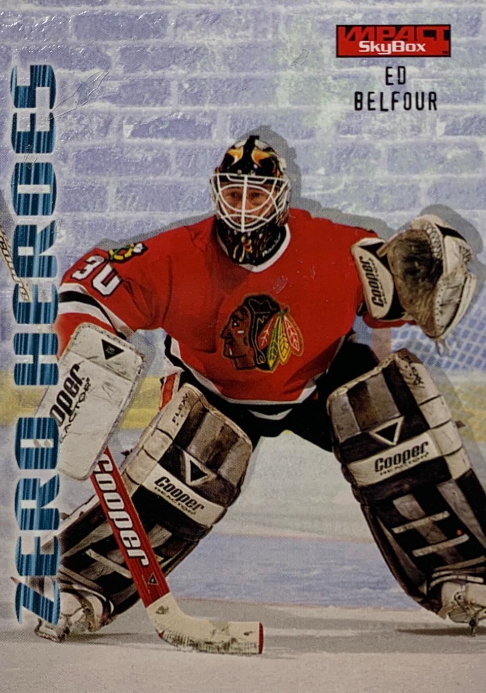 Хоккей. Карточка Ed Belfour -Эд Бельфор Chicago Blackhawks - Чикаго НХЛ/NHL