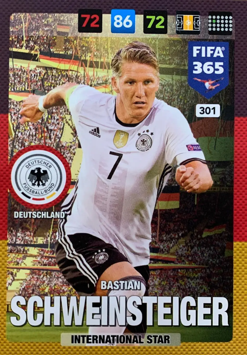 Футбол. Карточка Бастиан Швайнштайгер Германия, Бавария, Манчестер Юнайтед