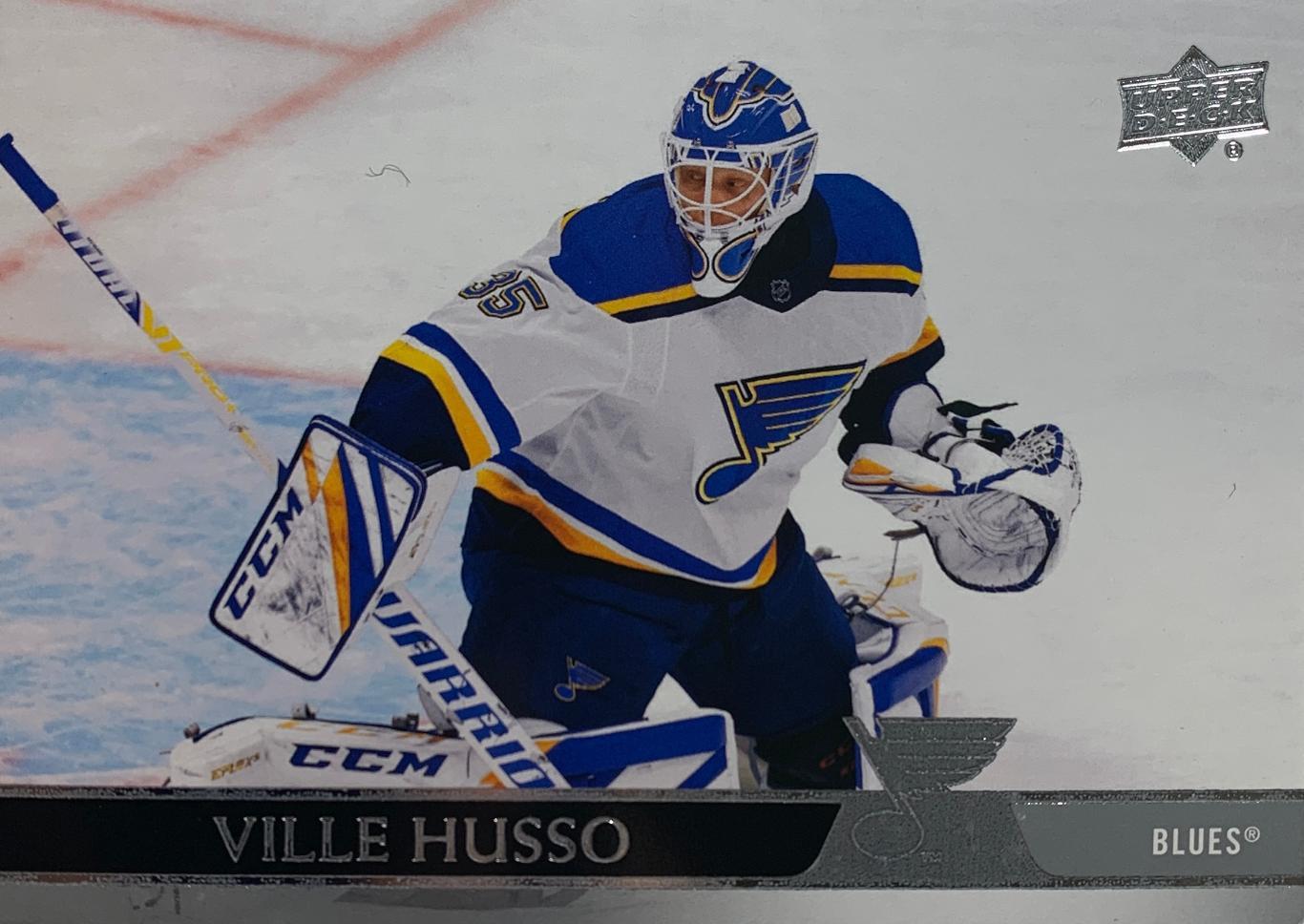 Хоккей Карточка Ville Husso-Вилле Хуссо (St. Louis Blues-Сент-Луис Блюз) НХЛ/NHL