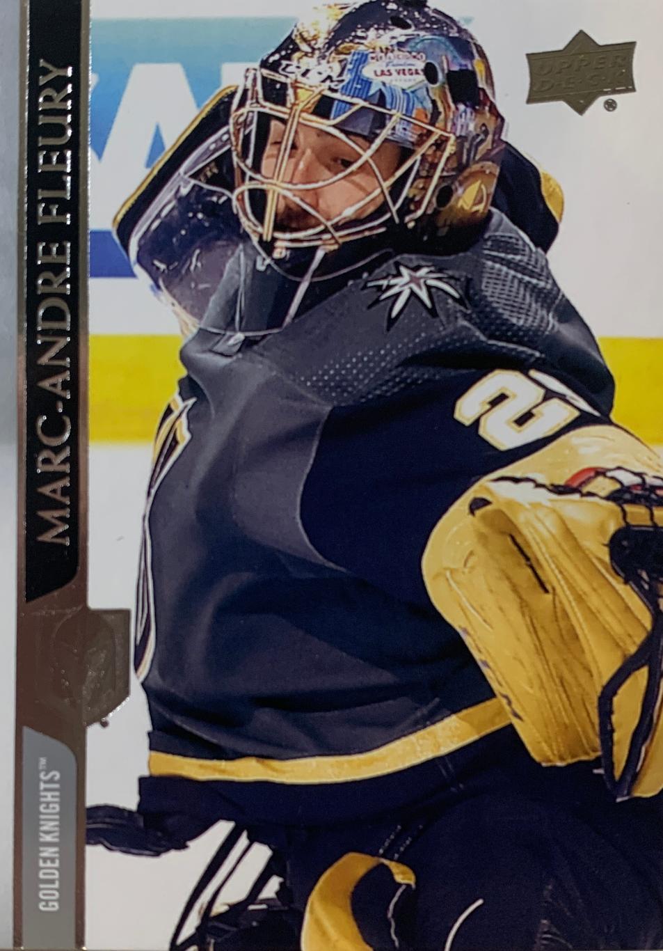 Хоккей. Карточка Marc-Andre Fleury-Марк-Андре Флери Vegas Golden Knights НХЛ/NHL