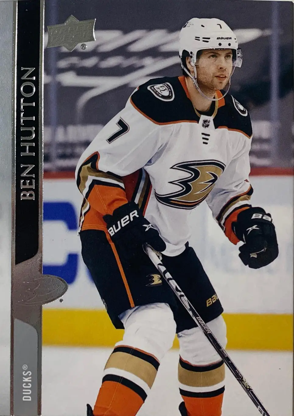 Хоккей. Карточка Ben Hutton - Бен Хаттон Anaheim Ducks - Анахайм Дакс НХЛ/NHL