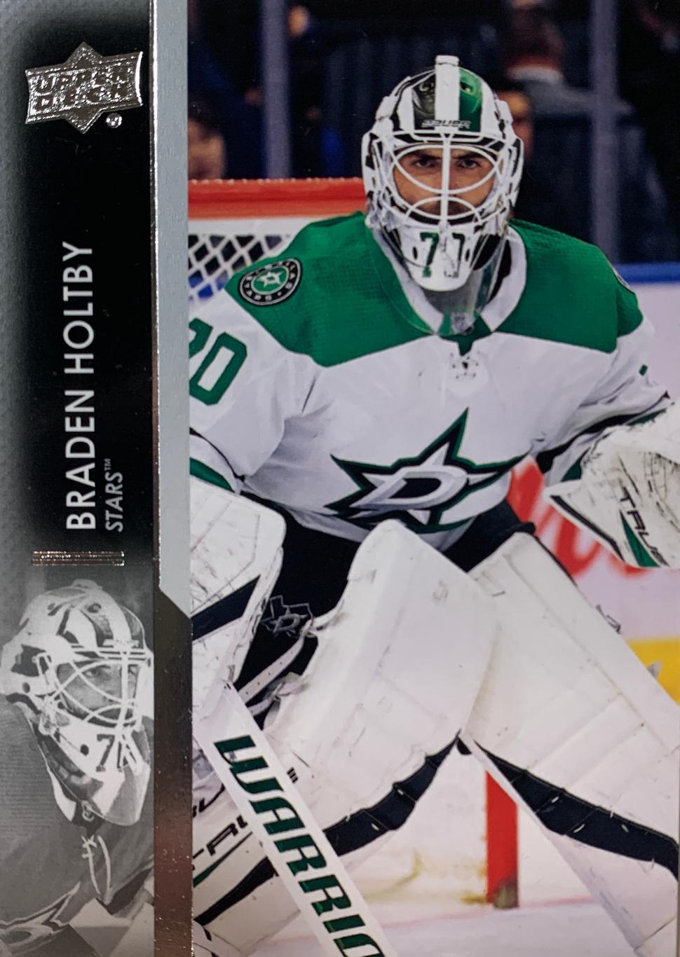 Хоккей. Карточка Braden Holtby/Брэйден Холтби Dallas Stars/Даллас Старз НХЛ/NHL