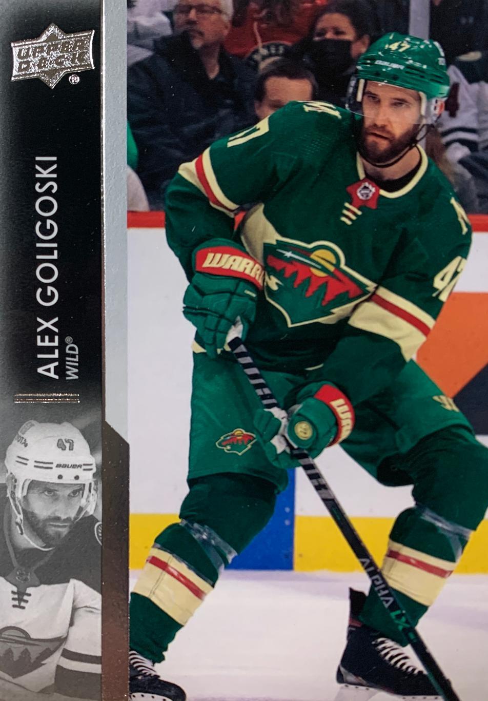 Хоккей. Карточка Alex Goligoski Minnesota Wild/Миннесота Уайлд НХЛ/NHL