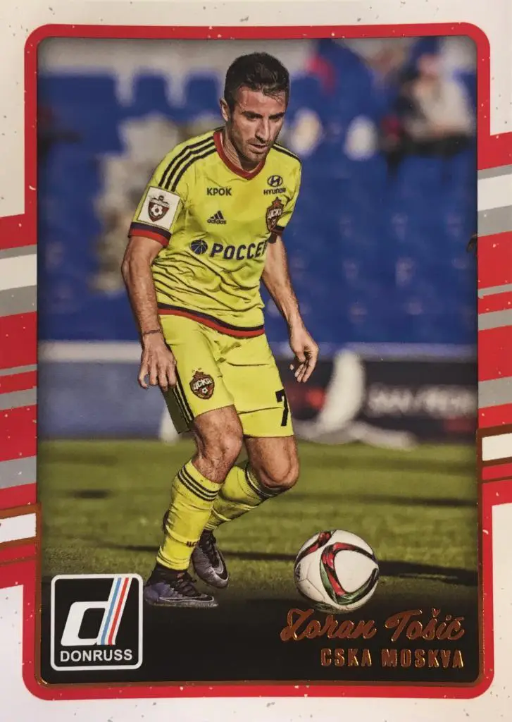 Футбол. Карточка Zoran Tosic / Зоран Тошич ЦСКА Москва Panini/Панини 2016-17