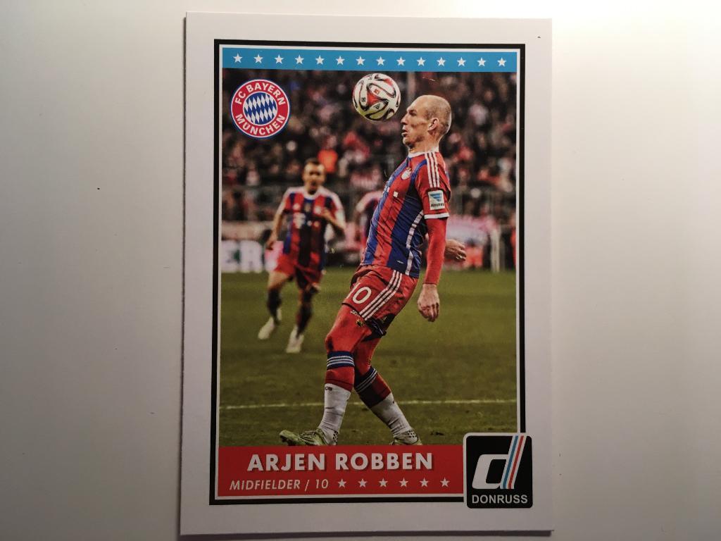 Футбол. Карточка Arjen Robben - Арьен Роббен Бавария Мюнхен PANINI/ПАНИНИ 2015
