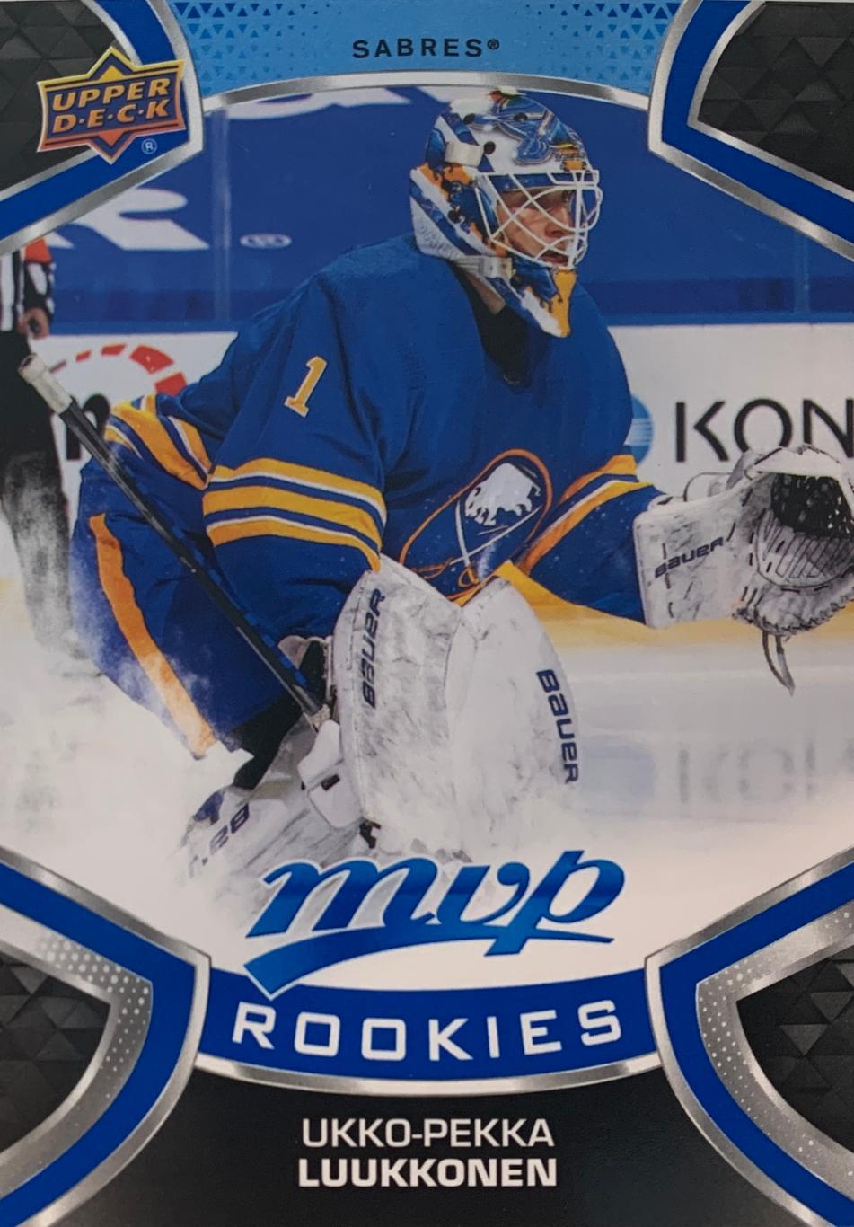 Карточка. Ukko-Pekka Luukkonen - Пекка Луукконен Buffalo Sabres-Баффало НХЛ/NHL