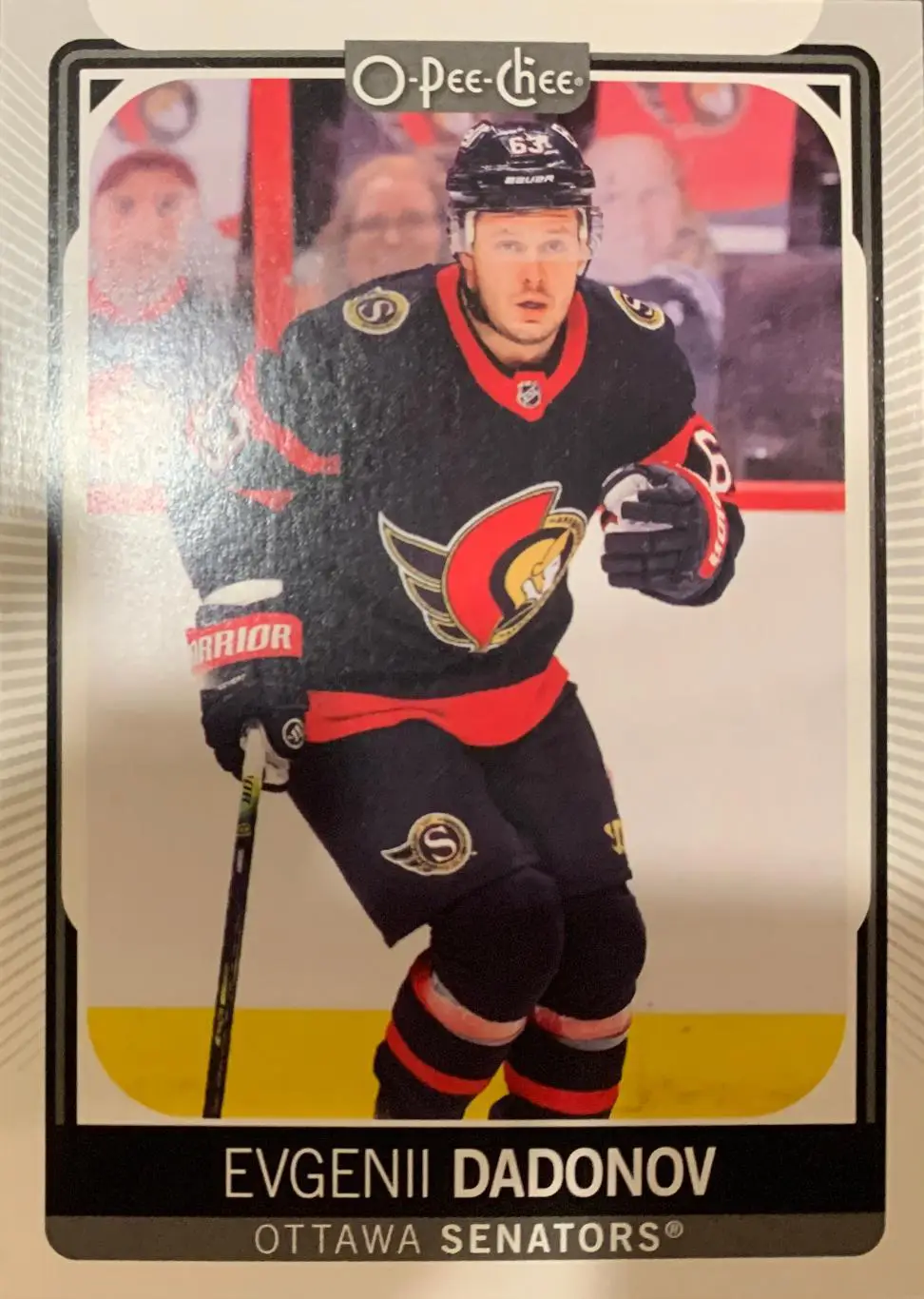 Хоккей. Карточка Евгений Дадонов Ottawa Senators-Оттава, СКА, Трактор НХЛ/NHL