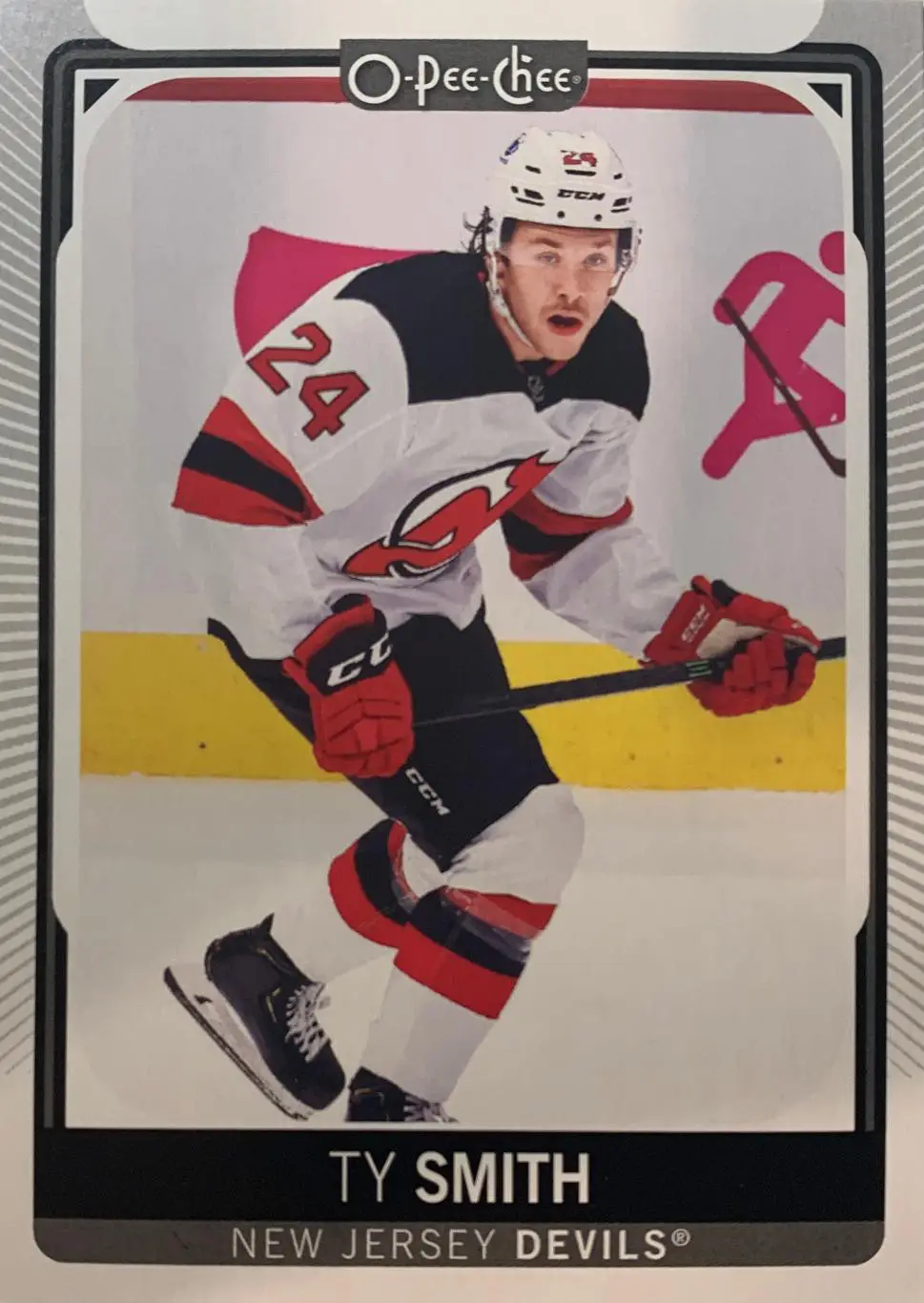 Карточка Тай Смит New Jersey Devils-Нью-Джерси Девилз, Динамо Минск НХЛ/NHL/КХЛ