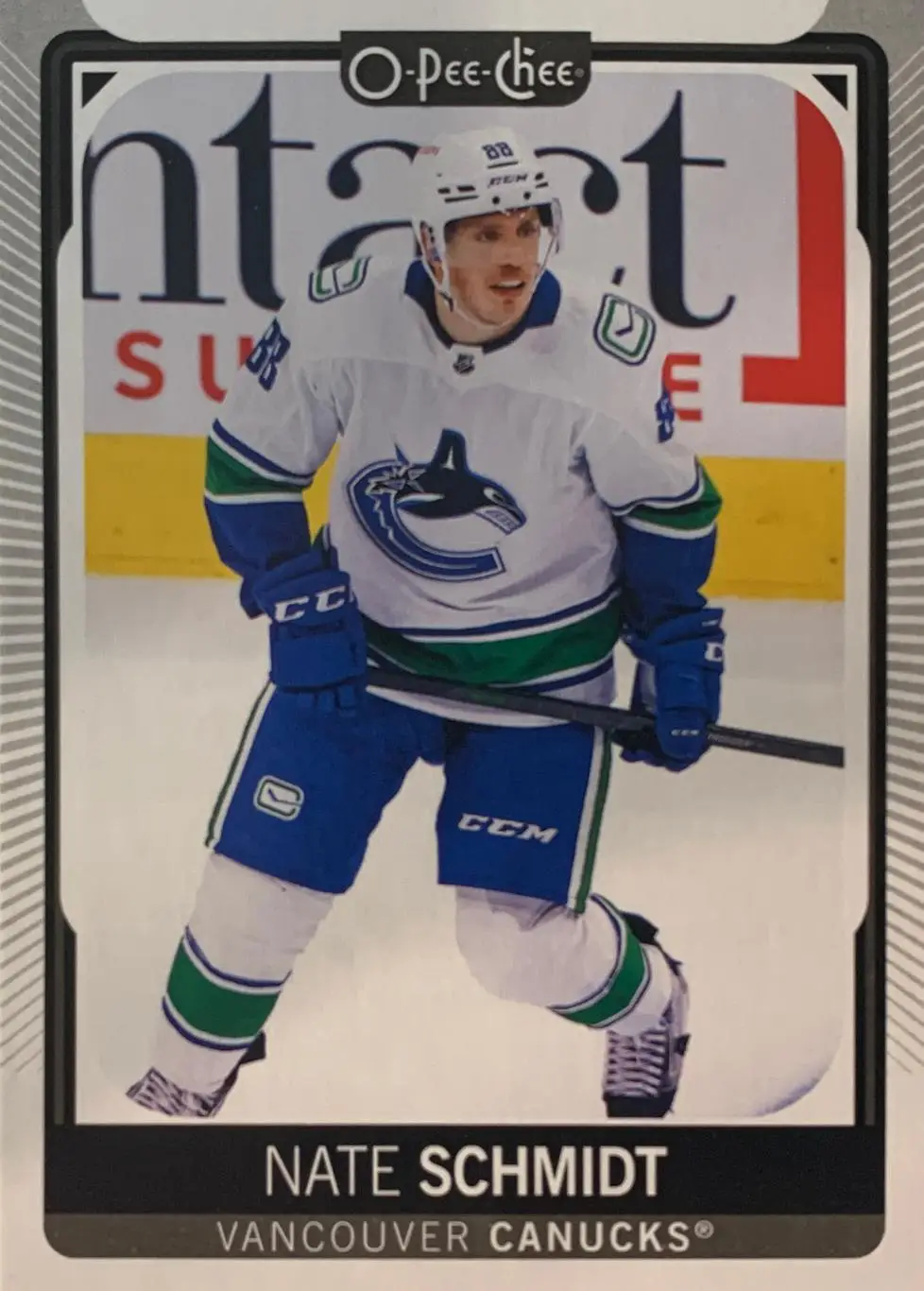 Хоккей. Карточка Nate Schmidt - Нэйт Шмидт Vancouver Canucks - Ванкувер НХЛ/NHL