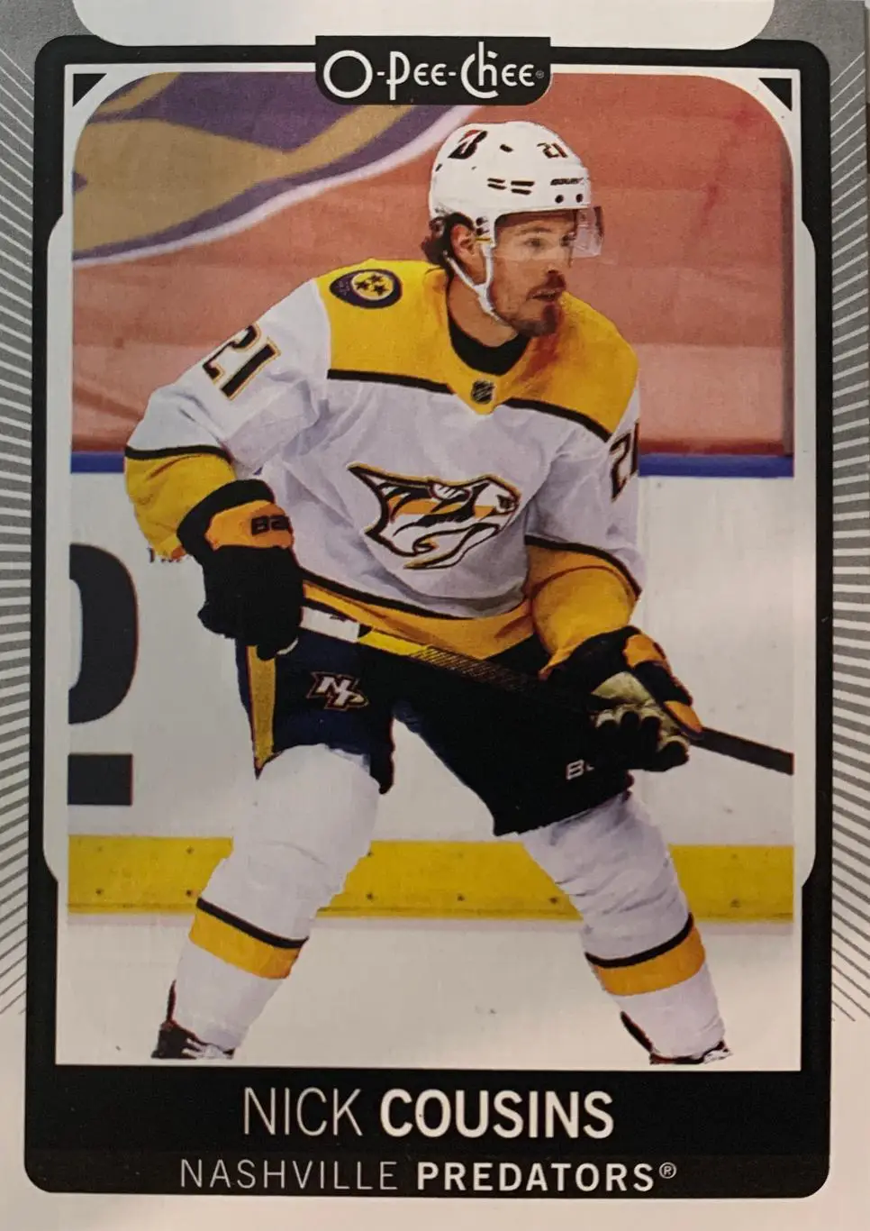 Хоккей. Карточка Nick Cousins - Ник Казинс Nashville Predators - Нэшвилл НХЛ/NHL