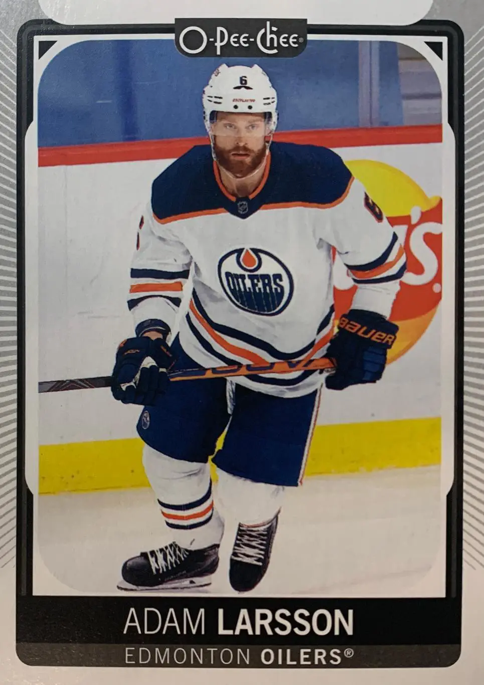 Хоккей. Карточка Adam Larsson - Адам Ларссон Edmonton Oilers - Эдмонтон НХЛ/NHL