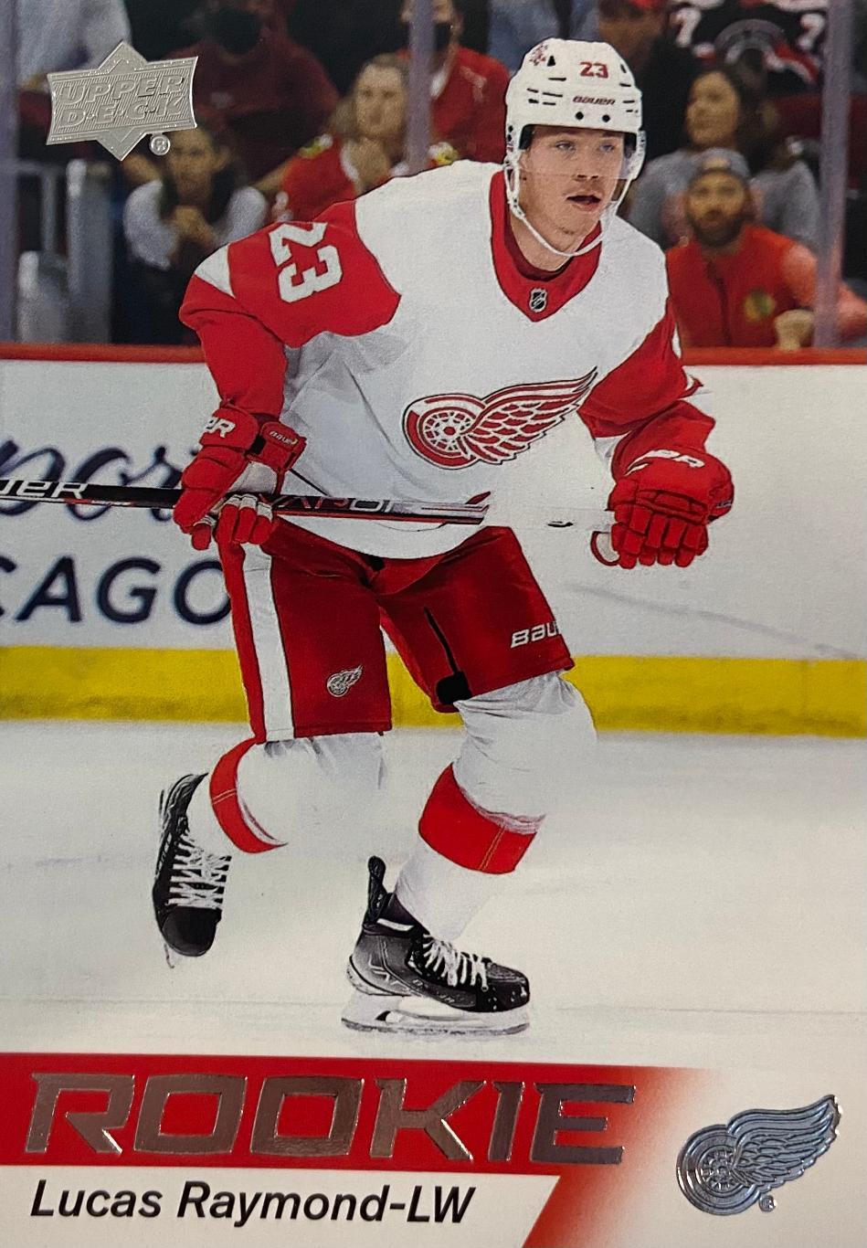 Карточка. Lucas Raymond - Лукас Рэймонд Detroit Red Wings - Детройт НХЛ/NHL