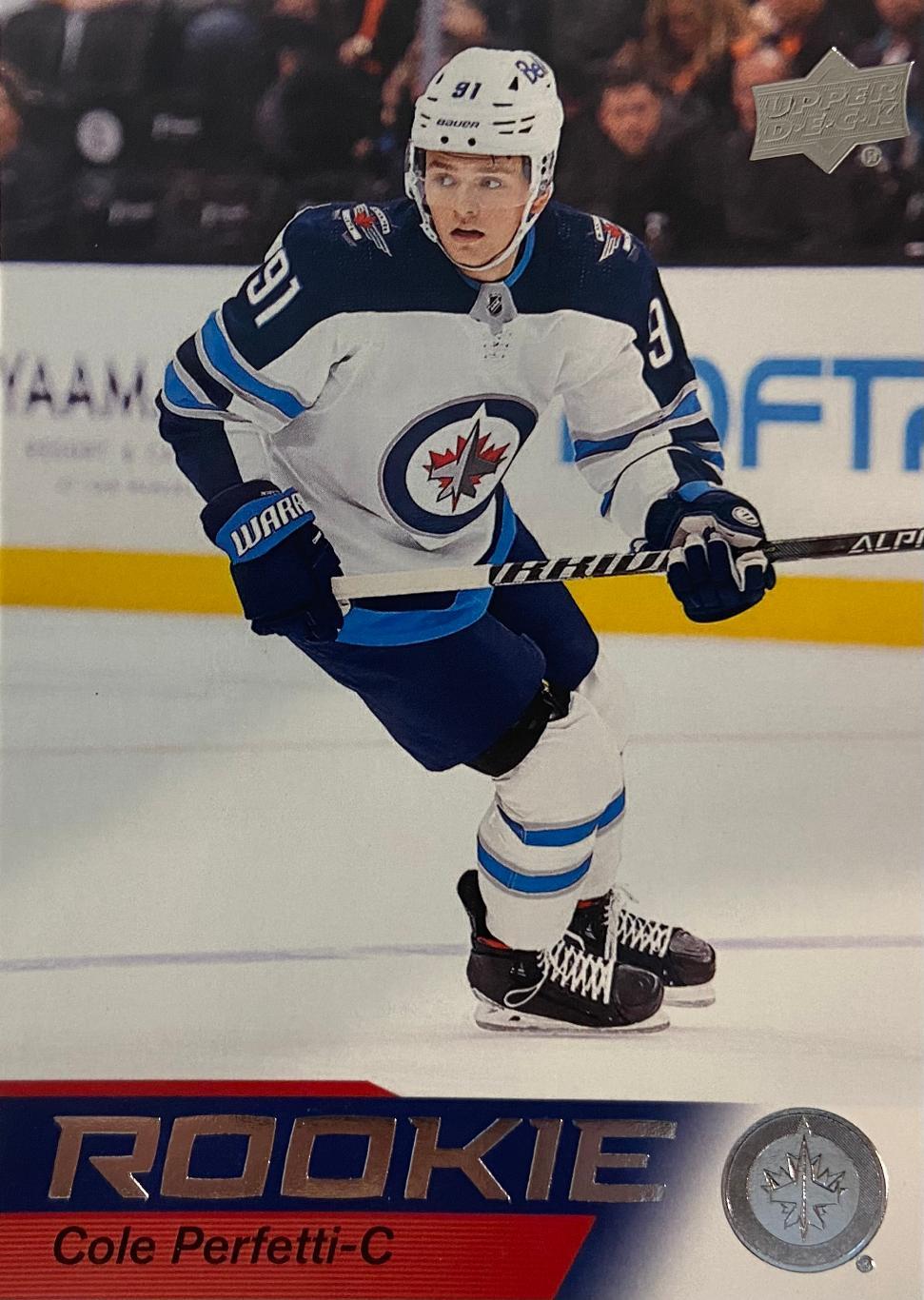 Карточка. Cole Perfetti - Коул Перфетти Winnipeg Jets - Виннипег Джетс НХЛ/NHL