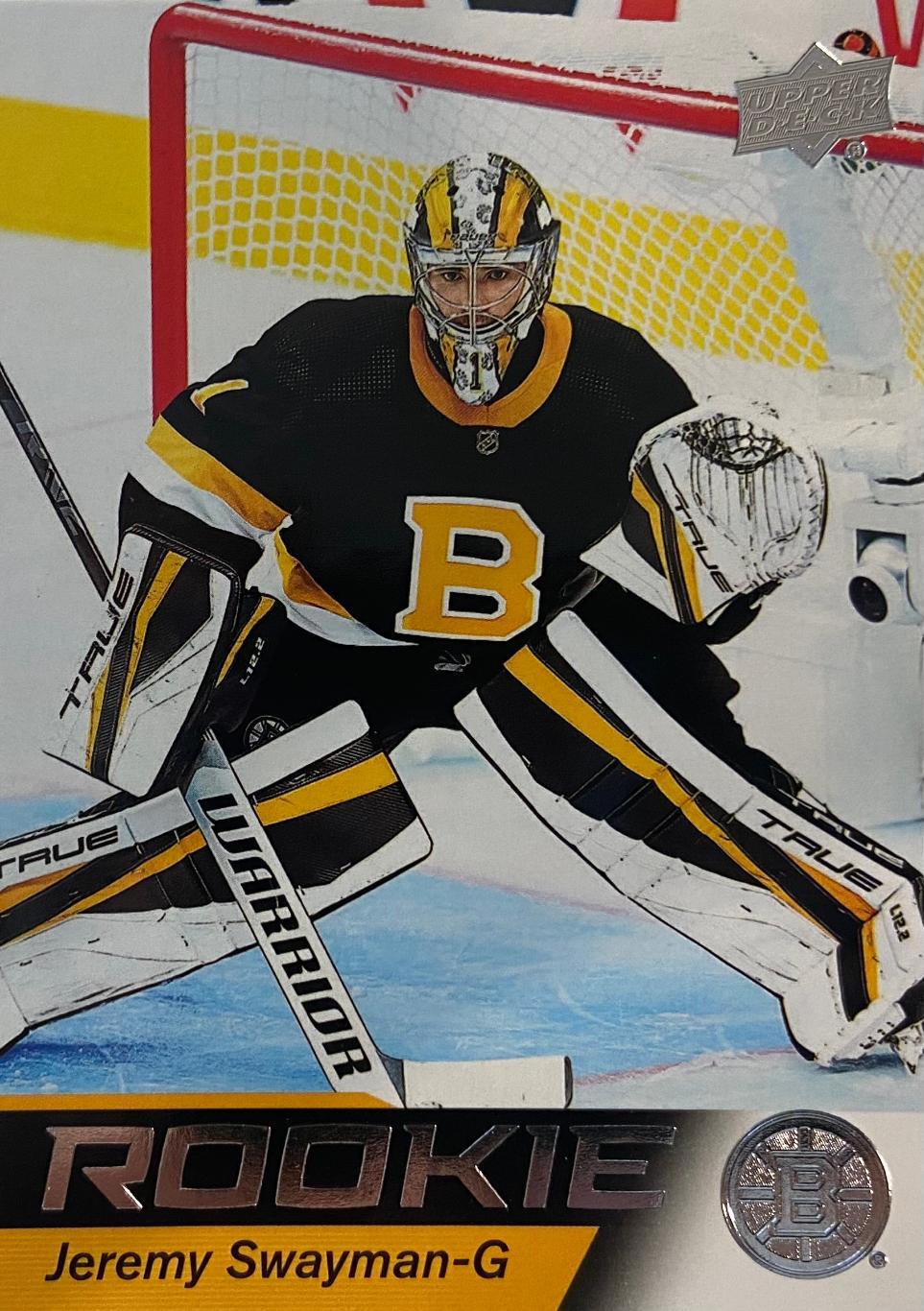 Хоккей. Карточка Jeremy Swayman - Джереми Свэйман Boston Bruins - Бостон НХЛ/NHL