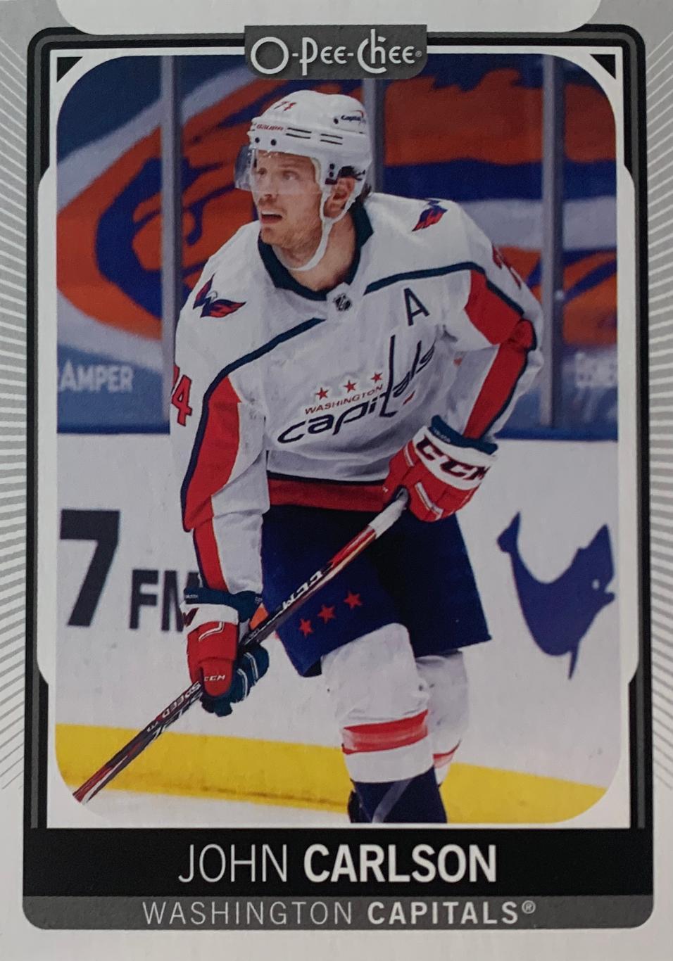 Хоккей. Карточка John Carlson-Джон Карлсон Washington Capitals-Вашингтон НХЛ-NHL