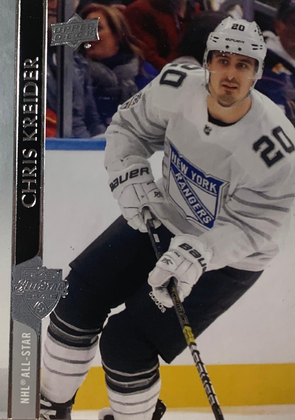 Хоккей Карточка Chris Kreider -Крис Крайдер New York Rangers - Рейнджерс НХЛ/NHL